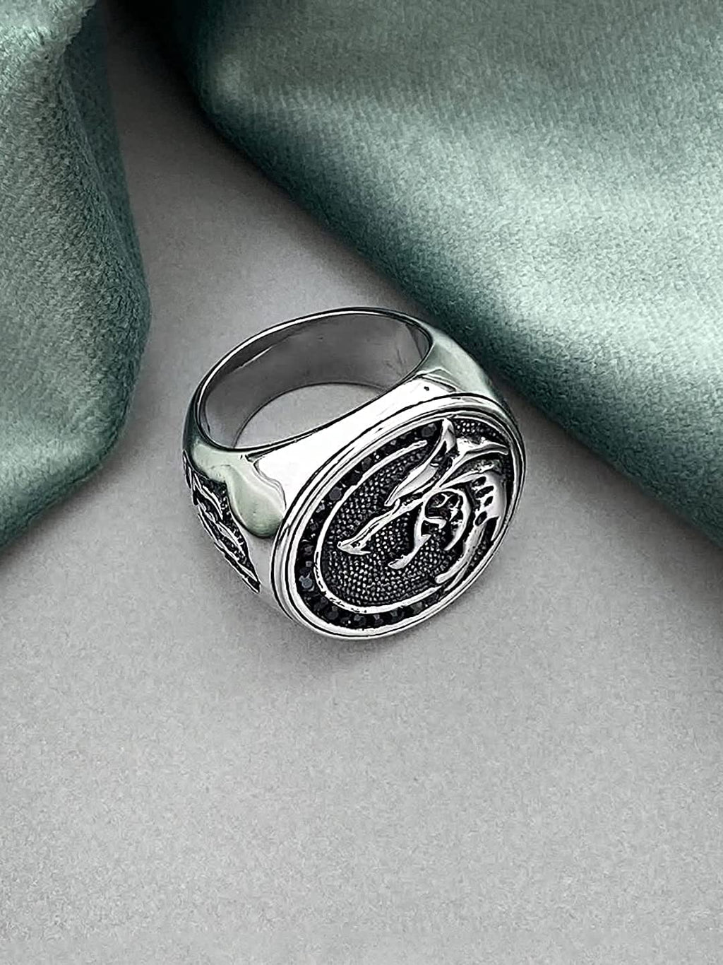Silver Viking Warrior Stainless Steel Ring
