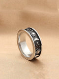 Stainless Steel Sun Moon Universe Ring