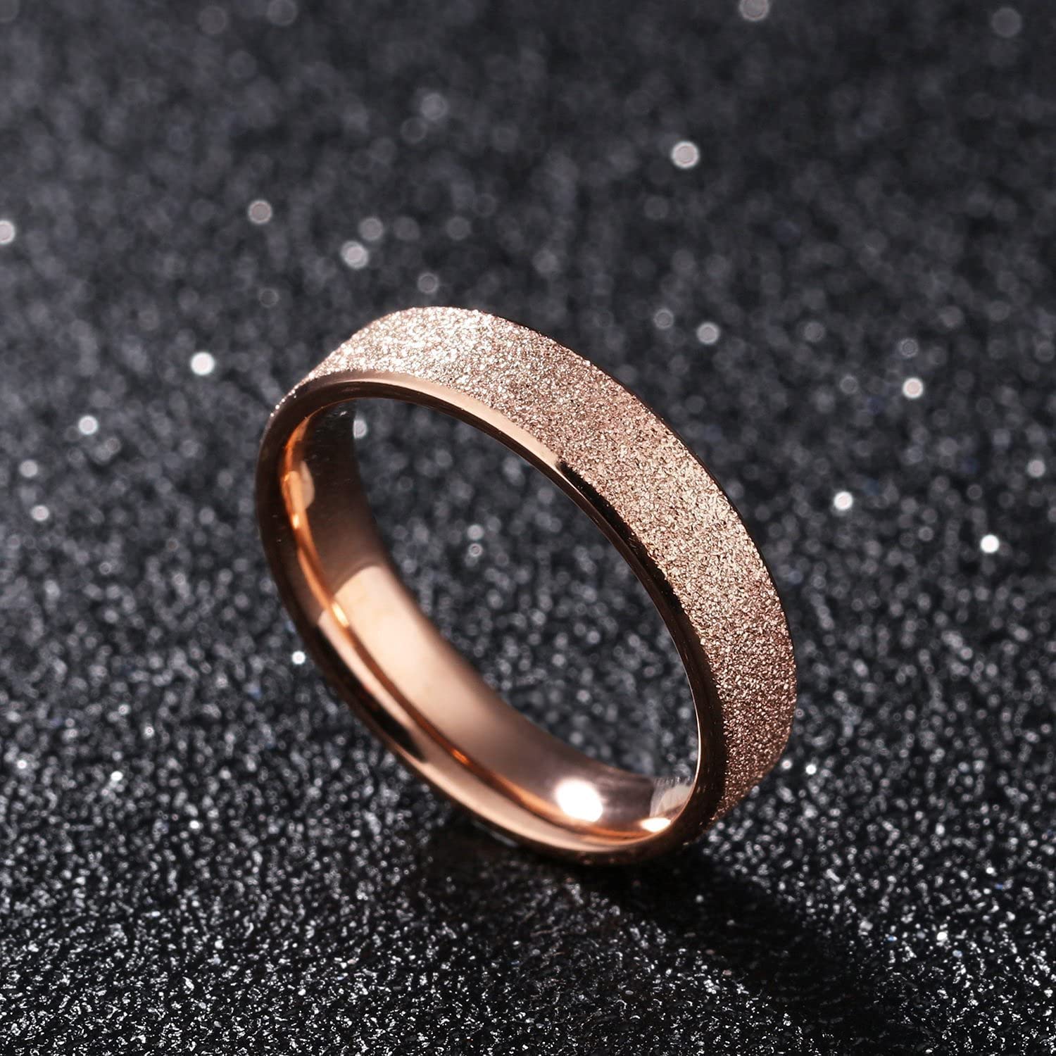 Rose Gold Stainless Steel Smooth Band Ring