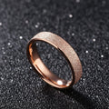 Rose Gold Stainless Steel Smooth Ring