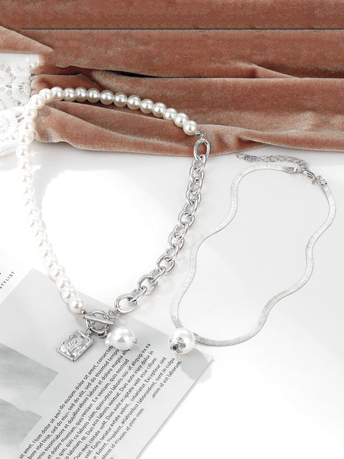 Multicolor Layer Chain Choker Necklace