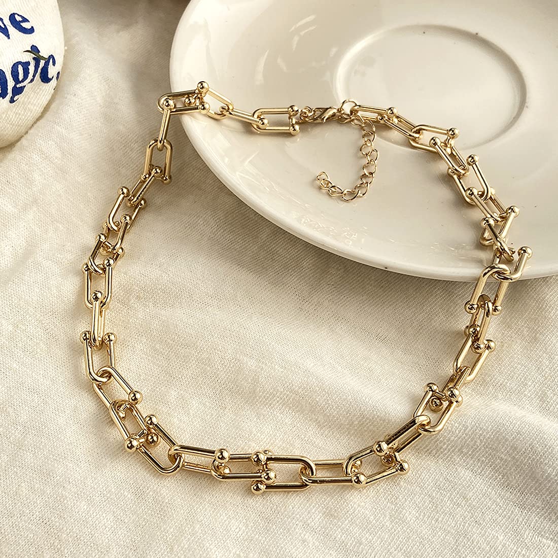 Key Heart Multilayer Combo Choker Necklace