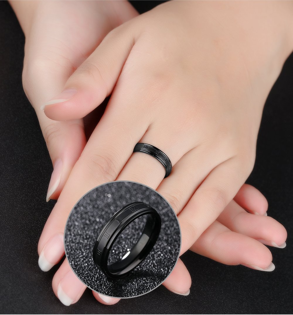 Black Gold Plated Band Style Ring