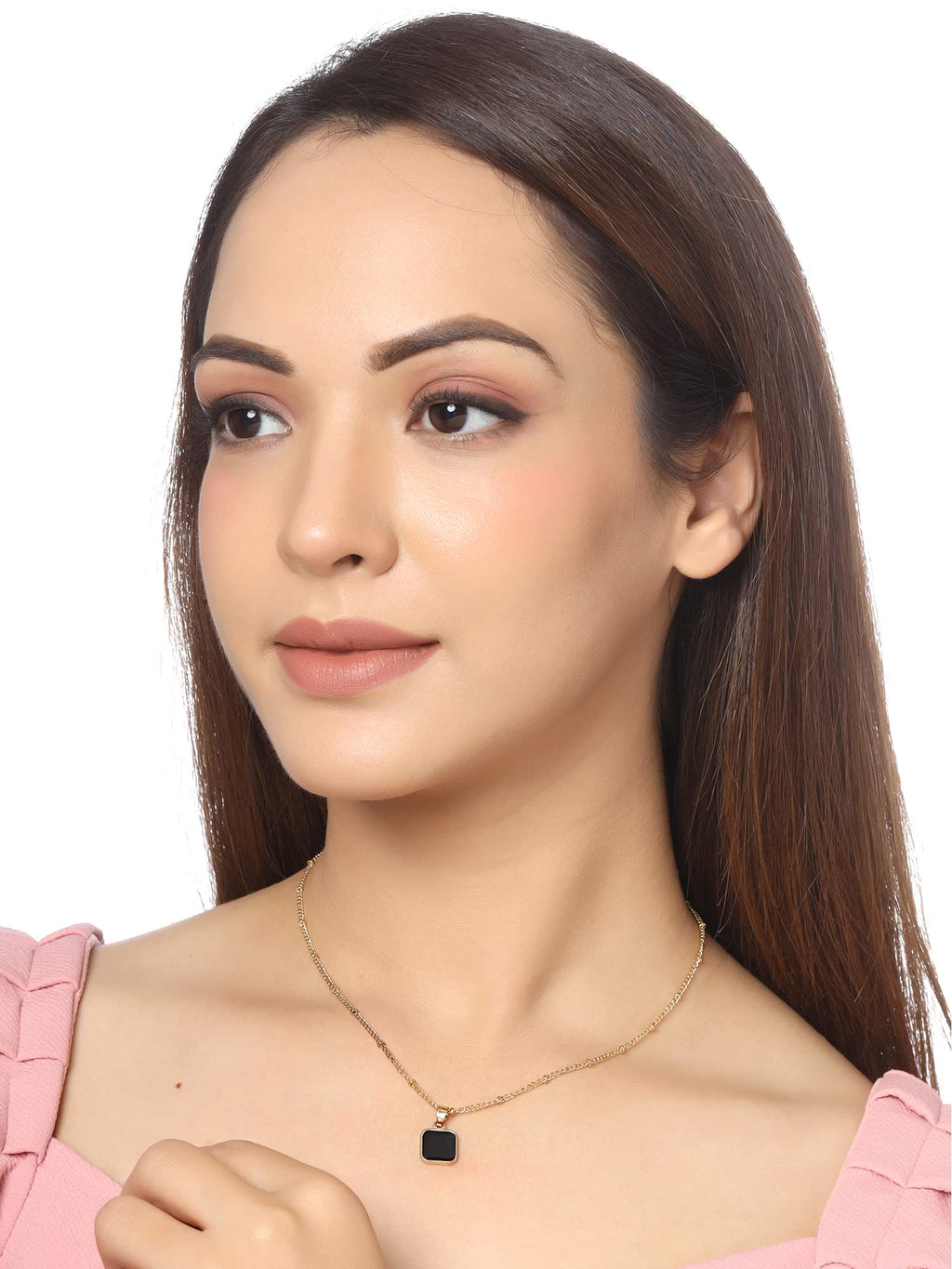 Long Chain Pendant Combo Necklace