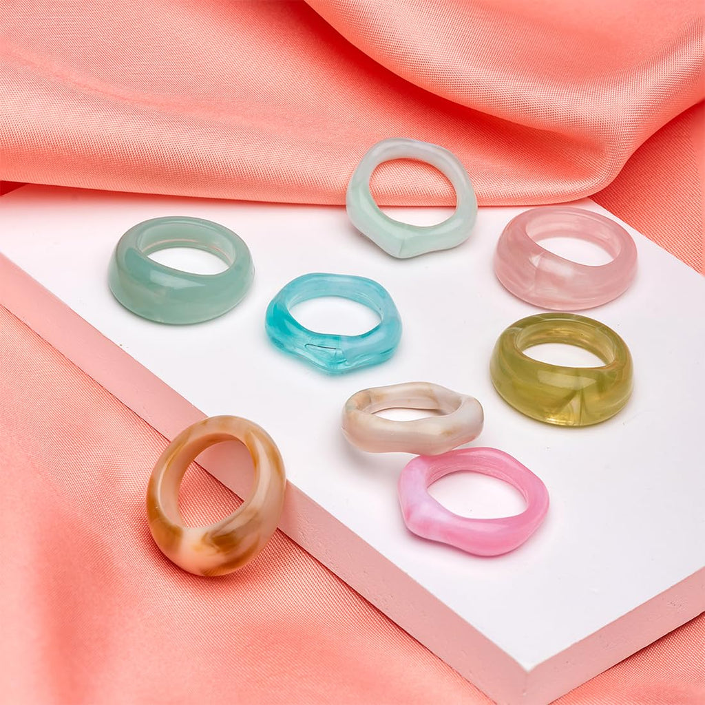 Multicolor Aesthetic Stack Knuckle Ring