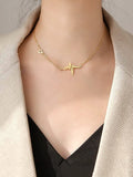 Gold Heart Heartbeat Pendant Necklace