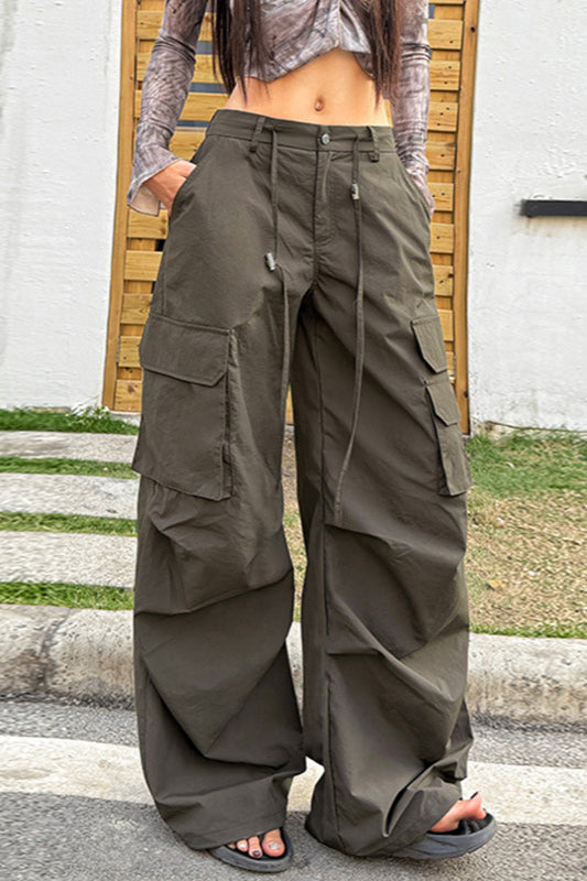 Army Green High-Rise Pant