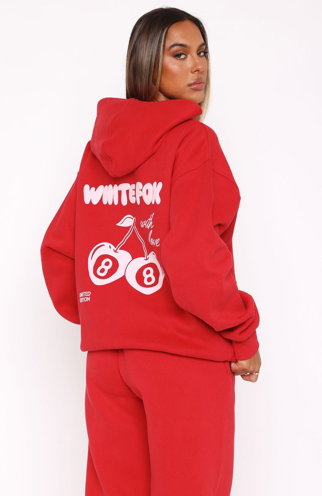 With Love Moment Red Hoodie