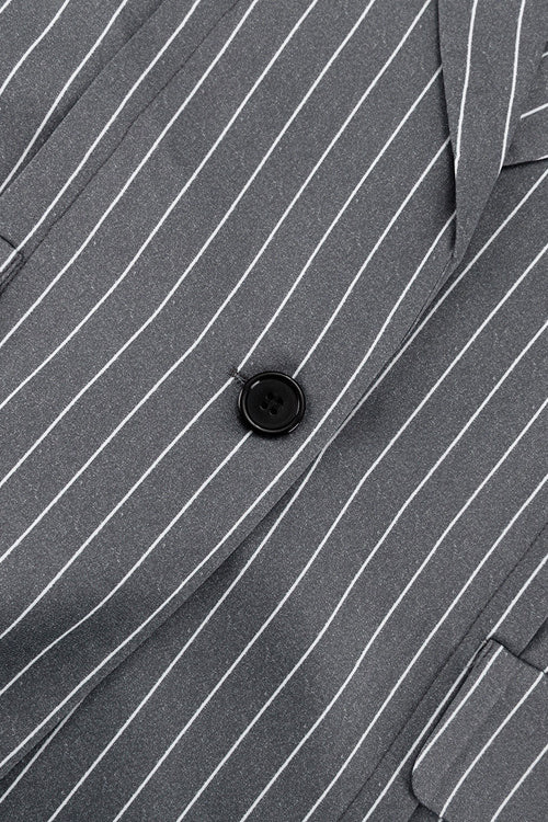 Premium Trendy Striped Blazer Style Coat