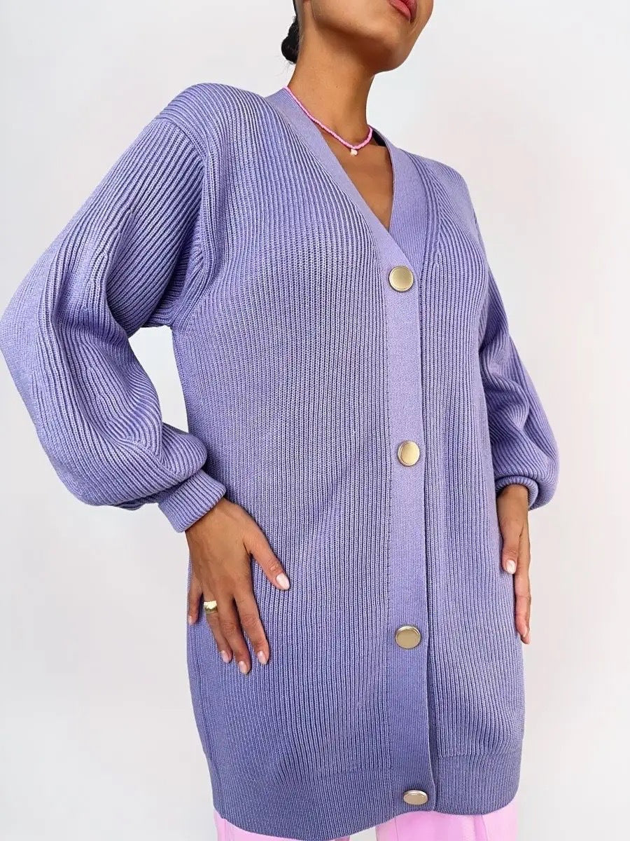 Simple Relaxed Knit Cardigan