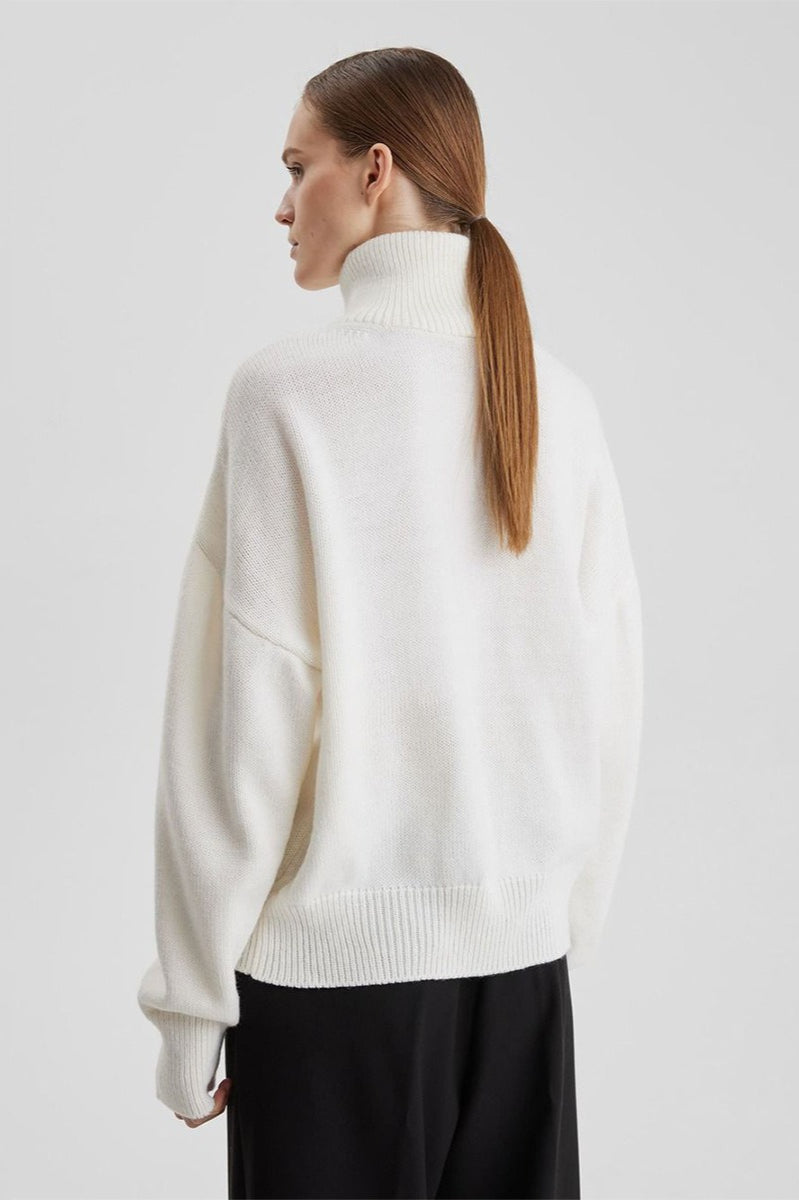 Warm Half Zip Knitted Sweater