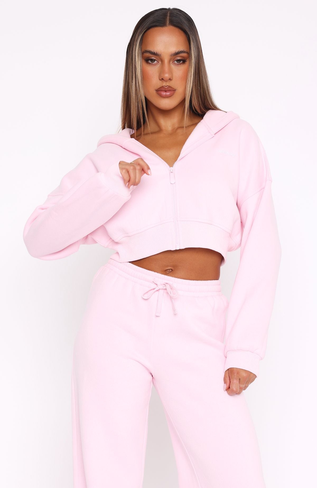 Effortless Cropped Posy Hoodie