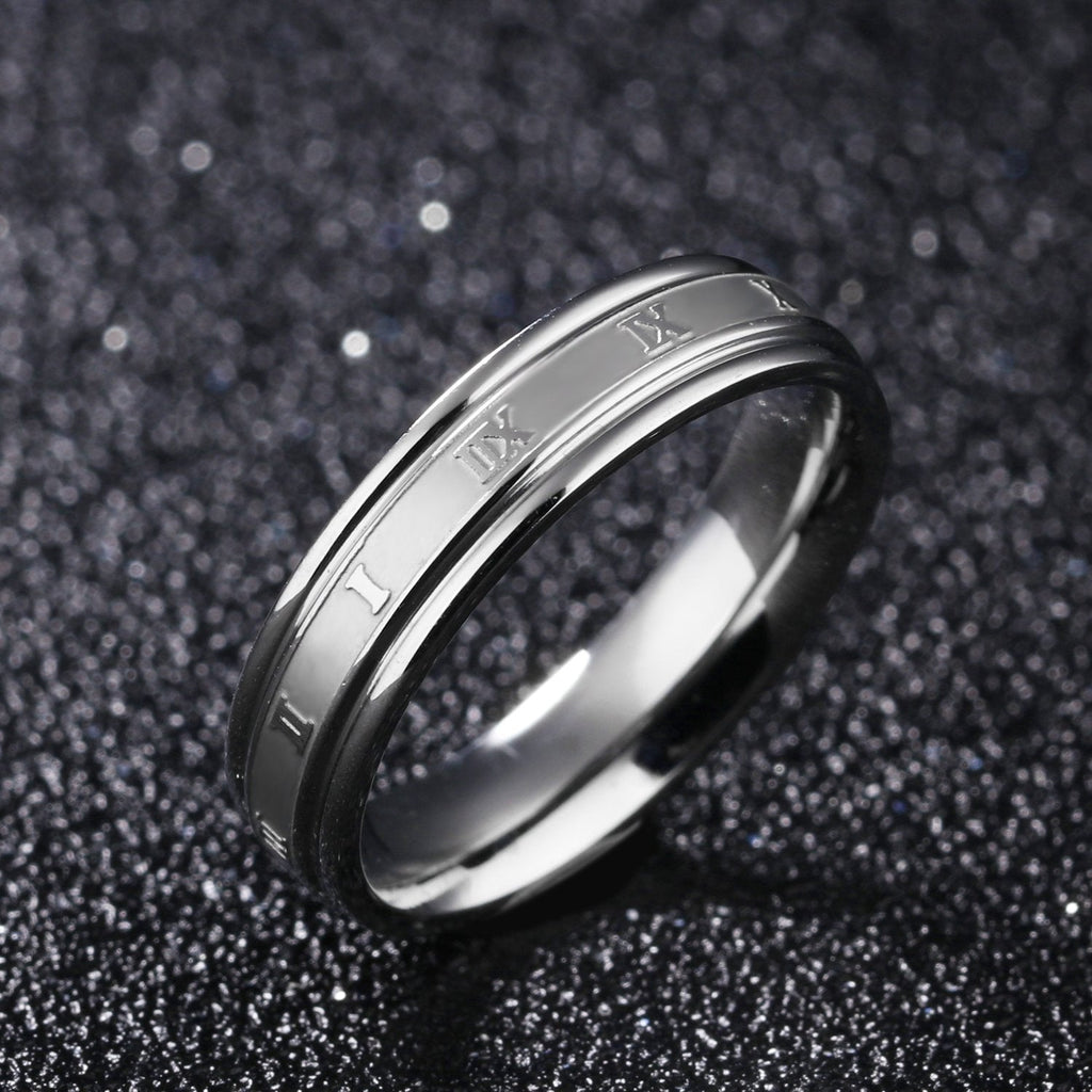 Black Gold Plated Band Style Ring