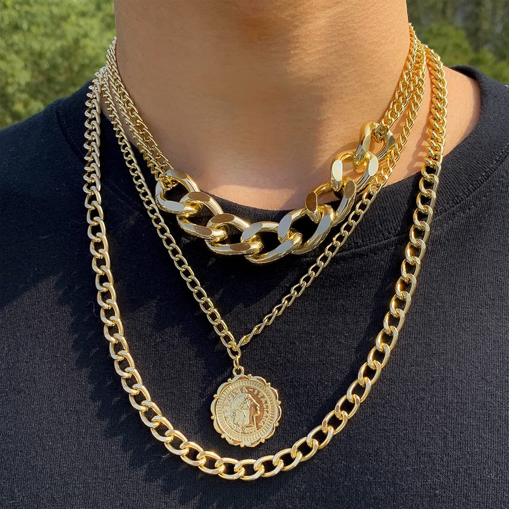 Multicolor Thick Chain Choker Necklace