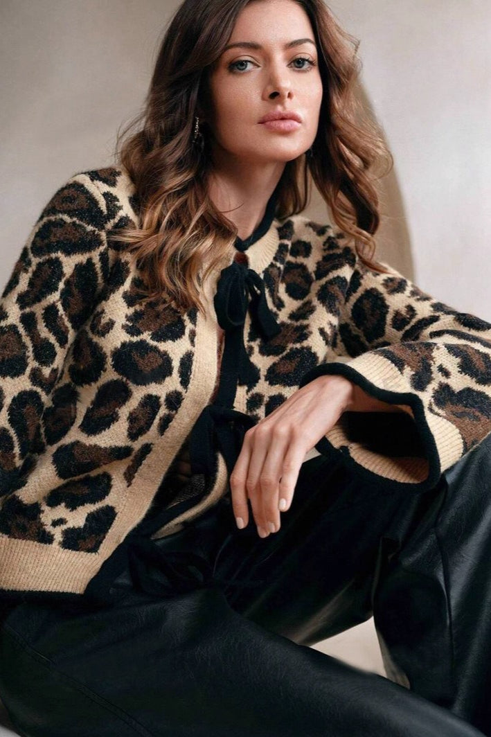 Relaxed Leopard Print Sweater