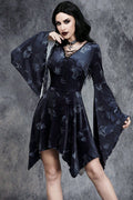 Printed Corset Gothic Dress