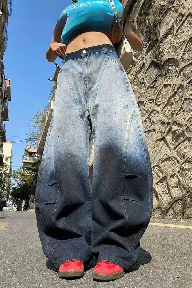 Gradient Streetwear Unisex Jean