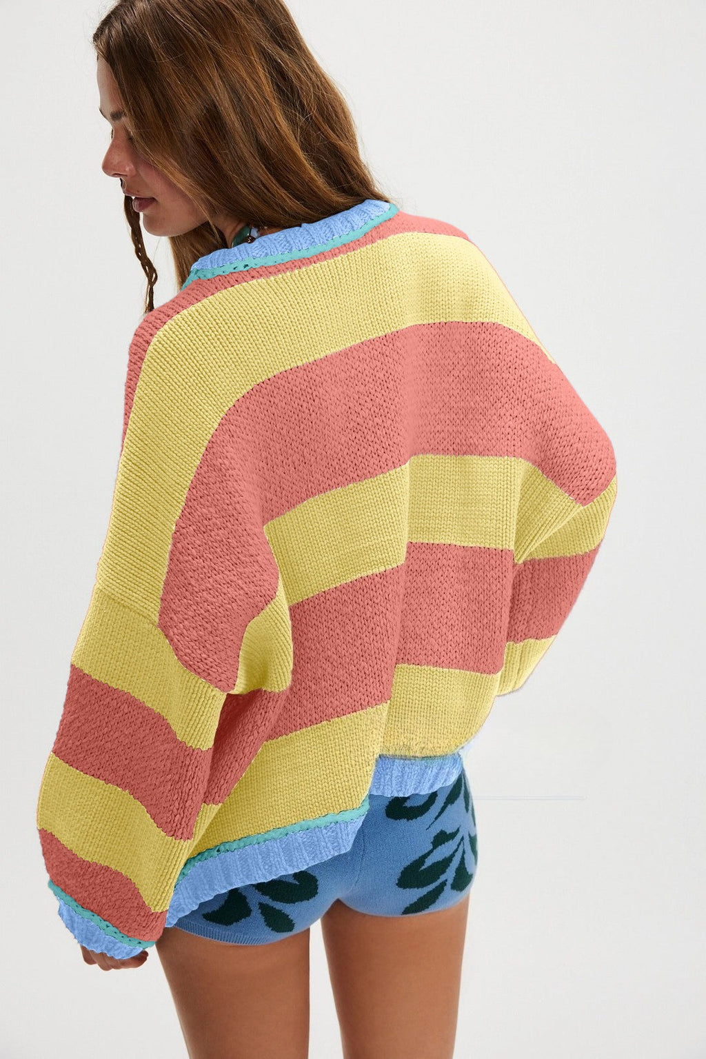 Loose Striped Pullover Sweater