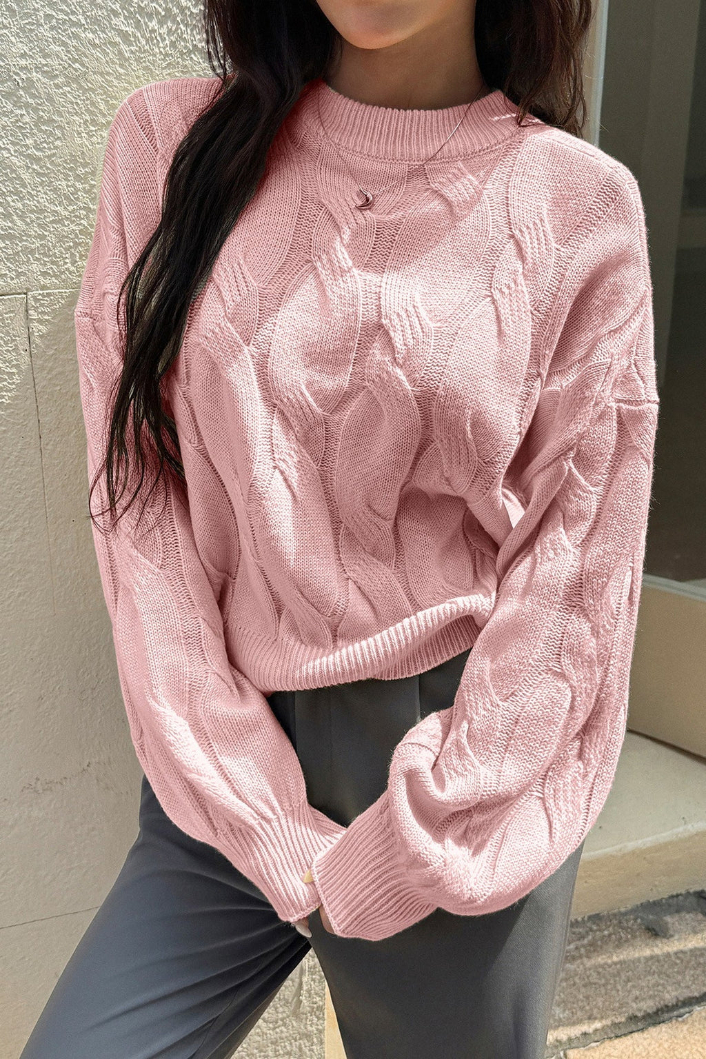 Long Sleeve Knitted Base Sweater