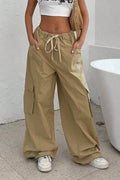American Style Elastic Waist Utility Pant