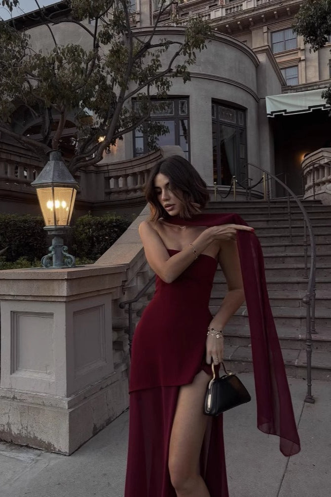 Refined Strapless Sleeveless Maxi Dress