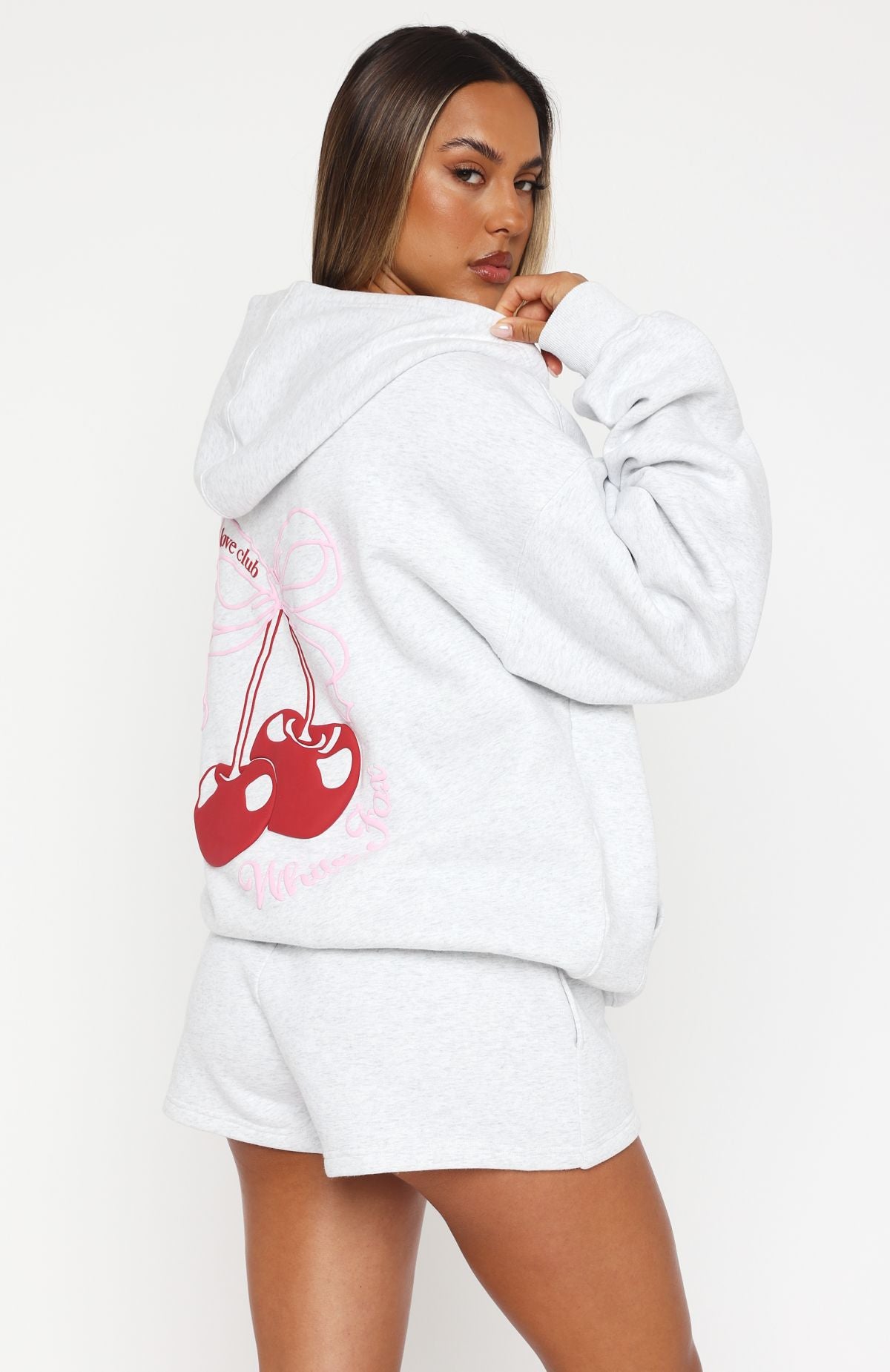 Fell Hard Zip Front Grey Marle Hoodie
