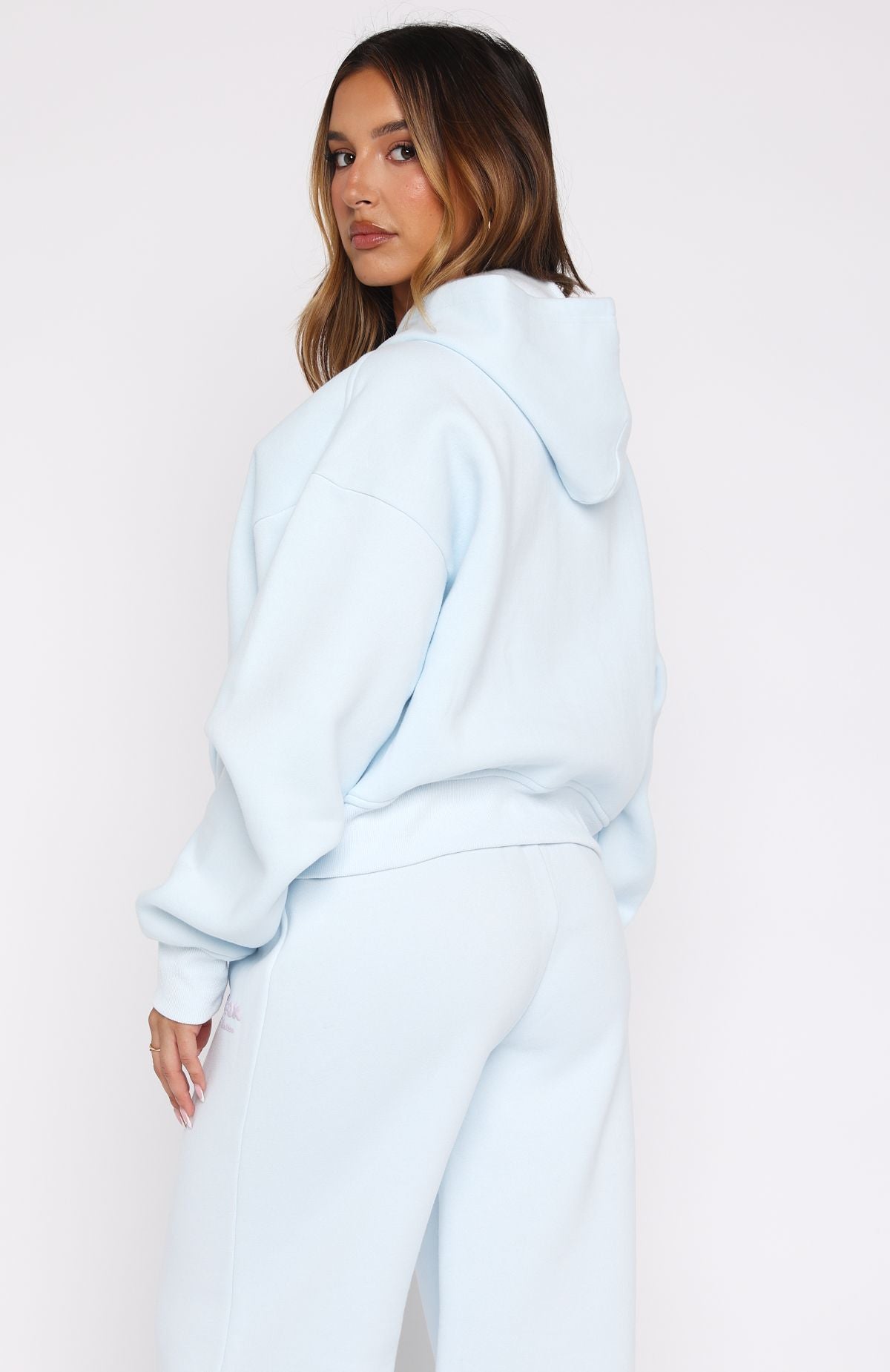 Lucky Thirteen Audrina Boxy Blue Hoodie