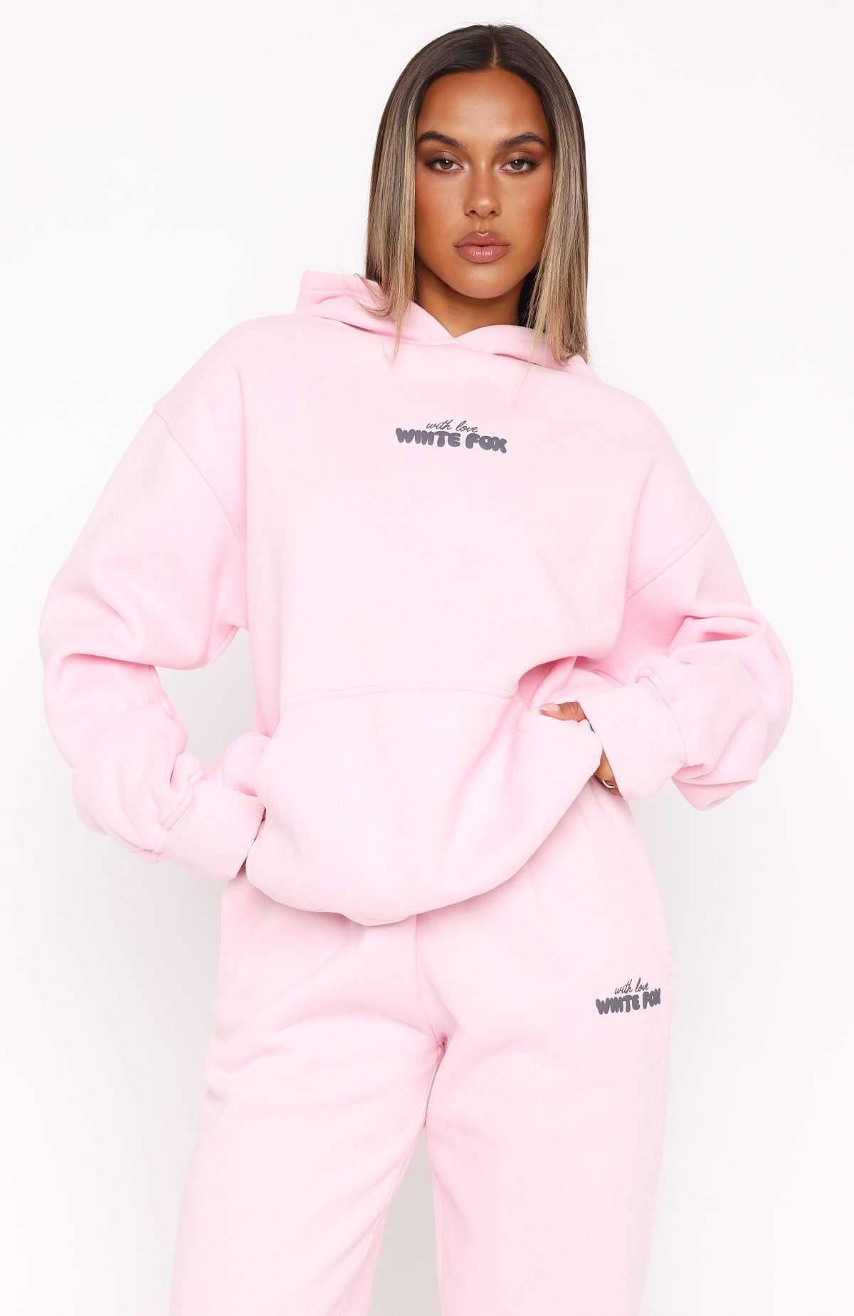 With Love Moment Pink Hoodie