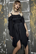 Strappy Off Shoulder Gothic Dress