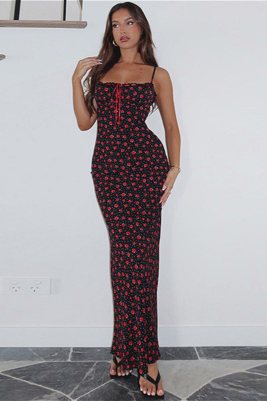 Sweet Lace Cami Floral Dress