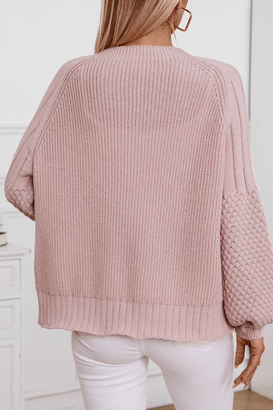 Solid Buttoned Knit Cardigan