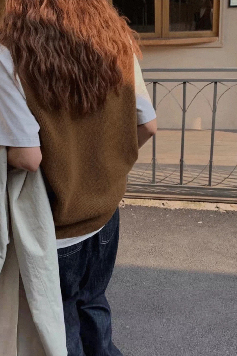 Trendy Sleeveless Knit Sweater