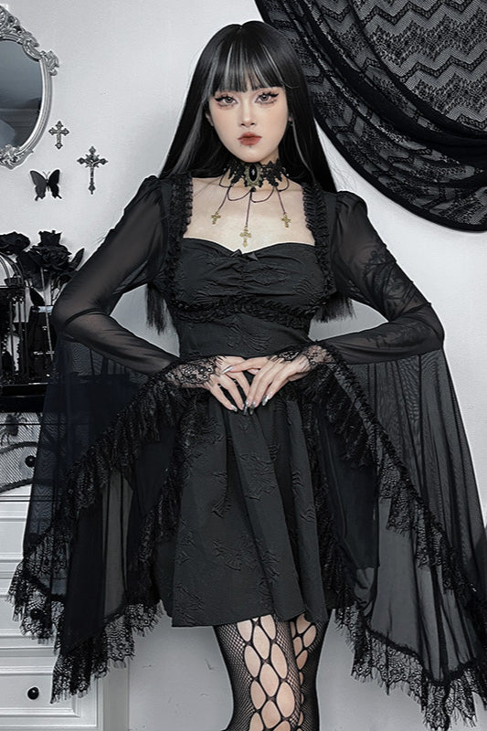 Short Flared Gothic Dress