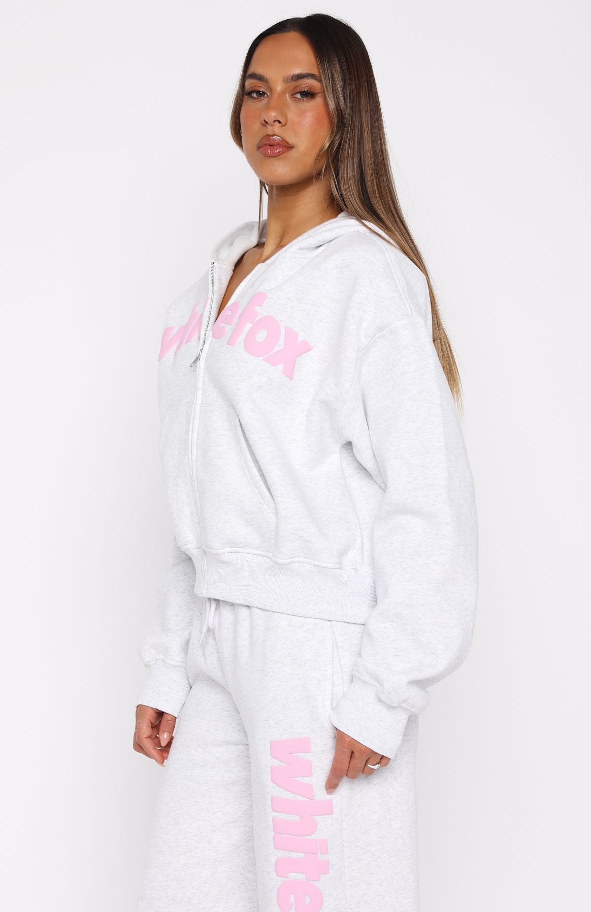 From Archives Kenzie Boxy Grey Marle Hoodie