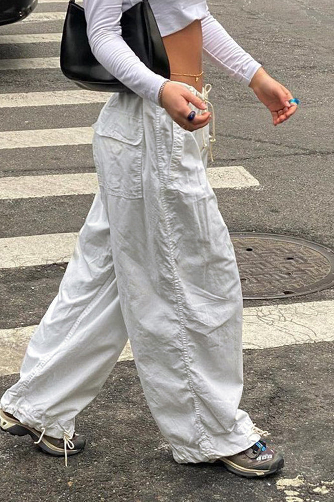 Trendy Low-Rise Drawstring Pant