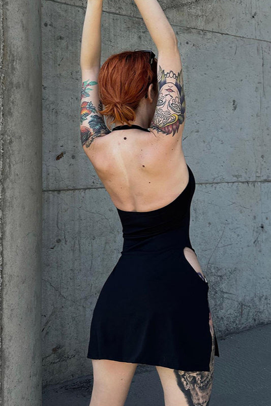 Bareback Bodycon Gothic Dress