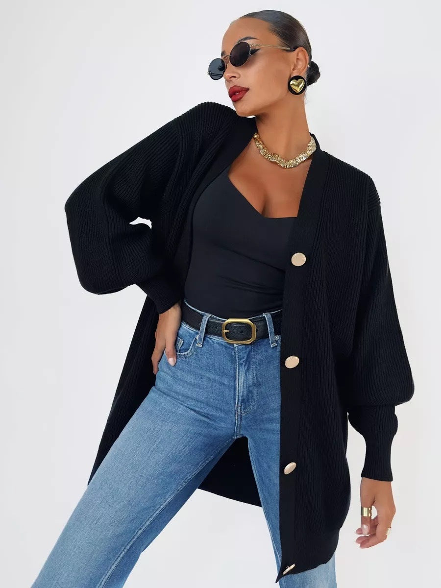 Simple Relaxed Knit Cardigan
