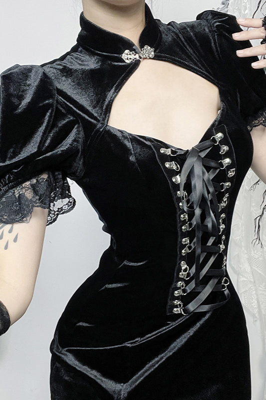 Slim Oriental Gothic Dress