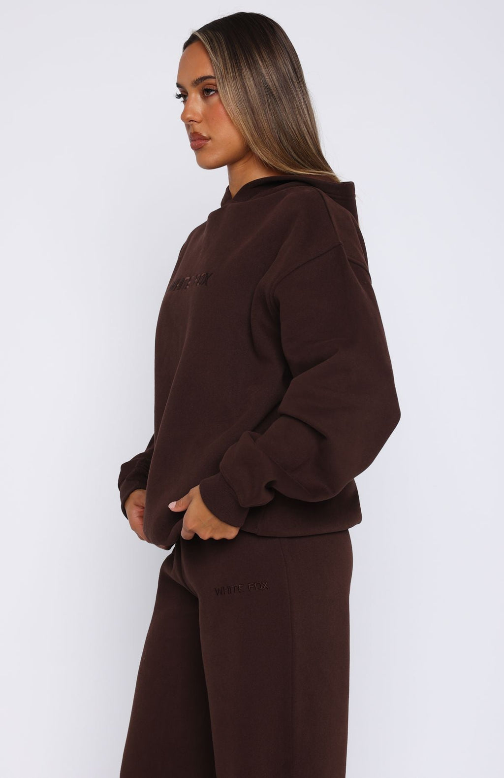 Stay Lifted Oversized Bitter Chocolate Hoodie