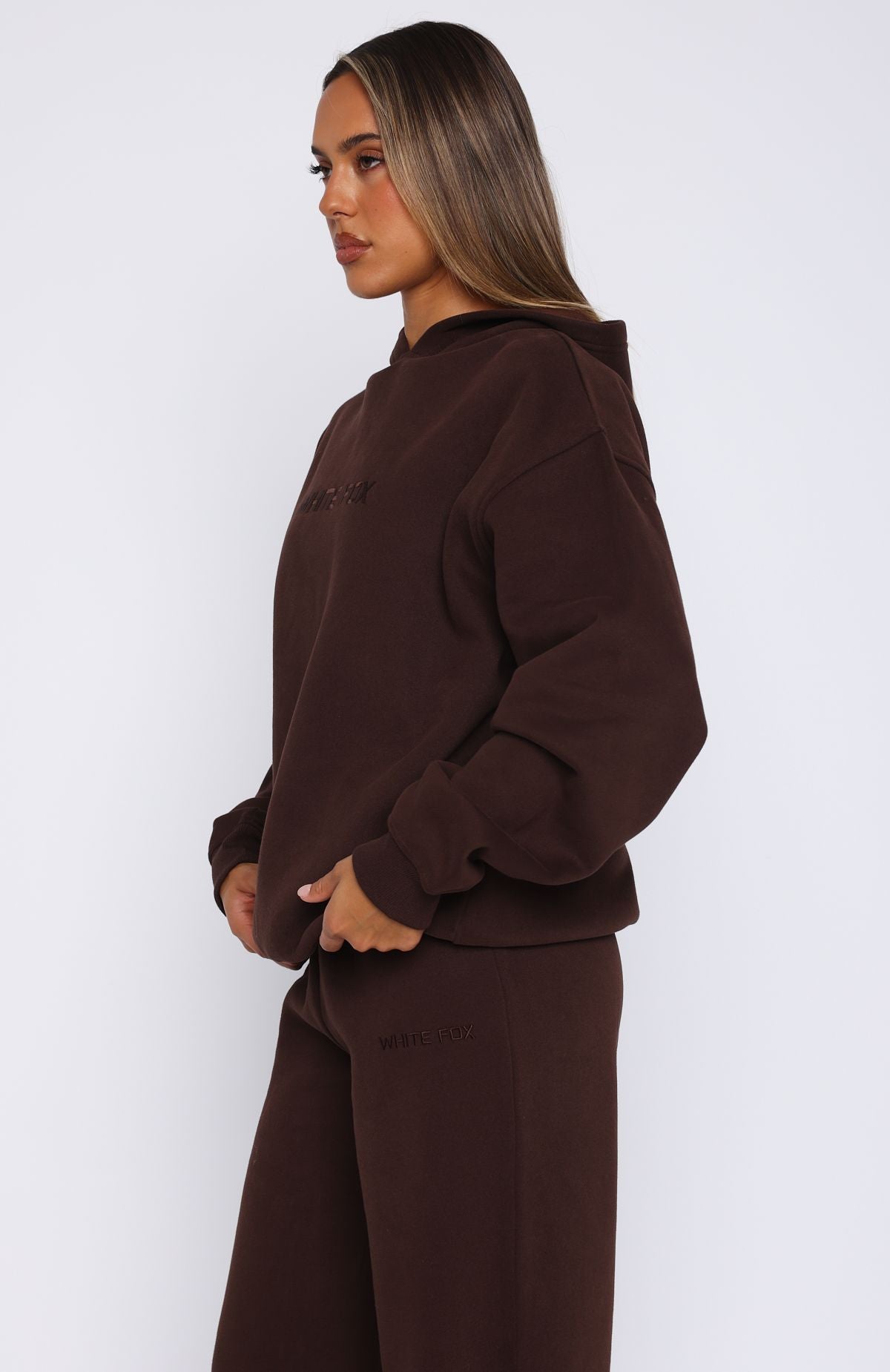 Stay Lifted Oversized Bitter Chocolate Hoodie