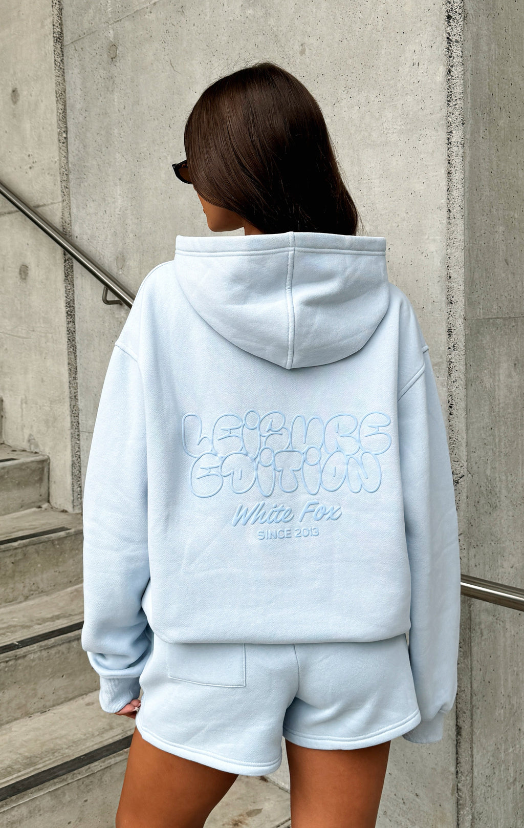 Leisure Edition Oversized Baby Blue Hoodie