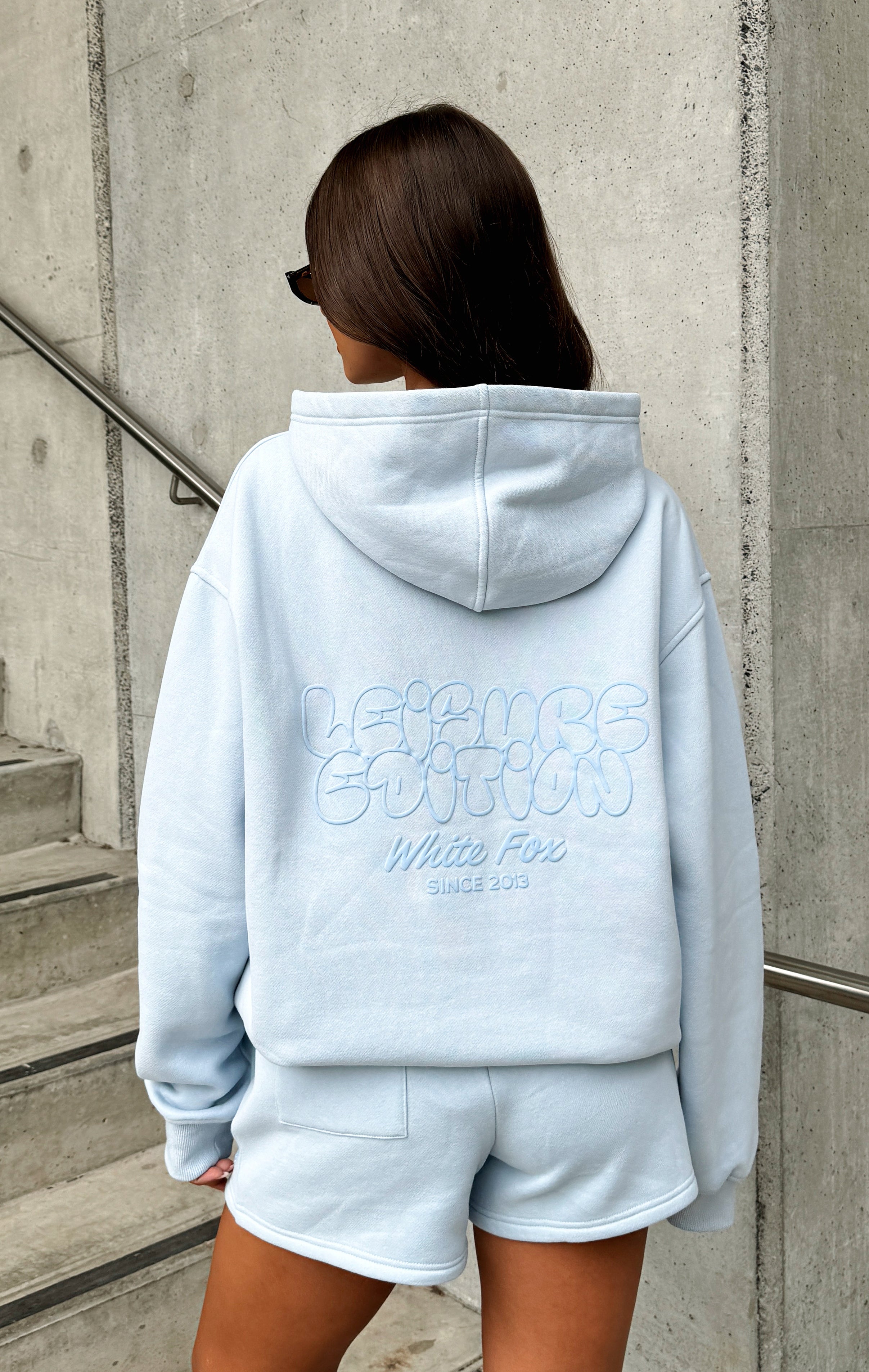 Leisure Edition Oversized Baby Blue Hoodie