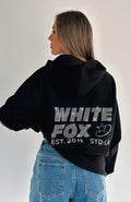 Always Shining Oversized Black Hoodie