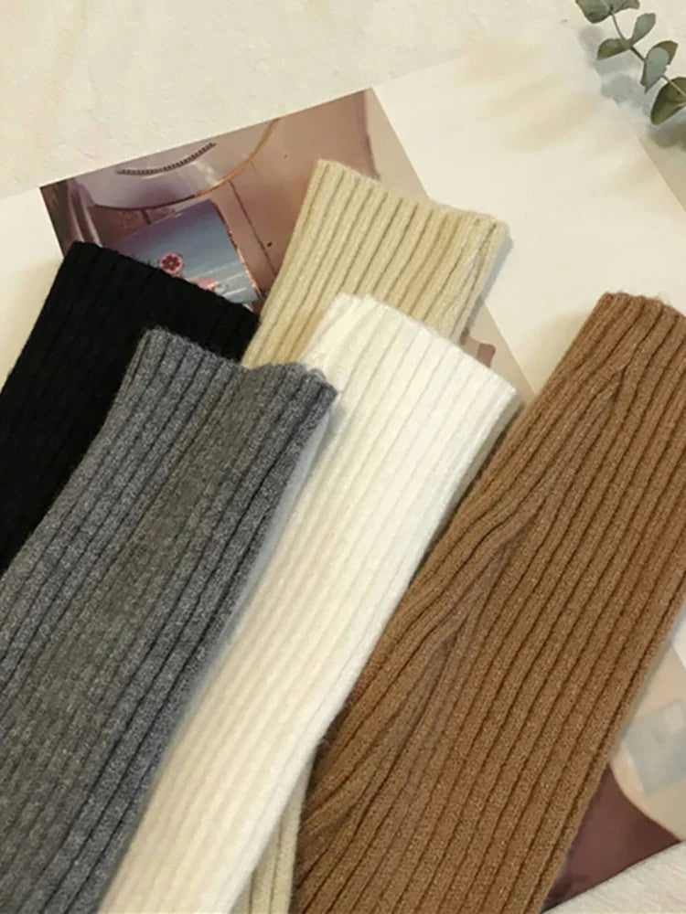 Warm Knit Long Sleeve Pullover Sweater