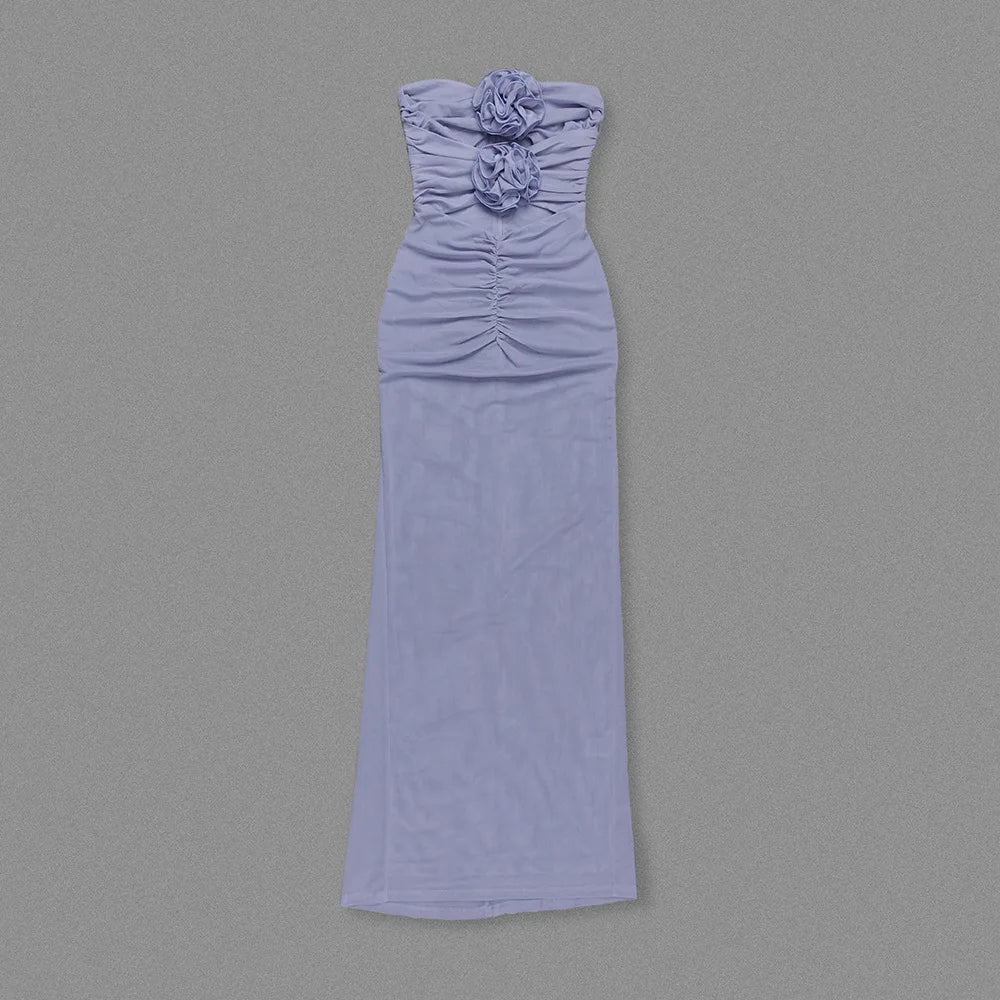 Floral Cutout Summer Maxi Dress