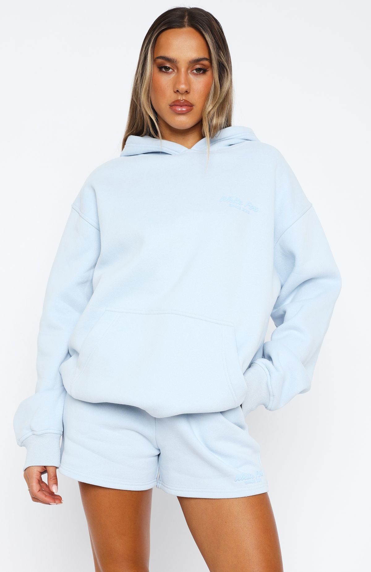 Leisure Edition Oversized Baby Blue Hoodie