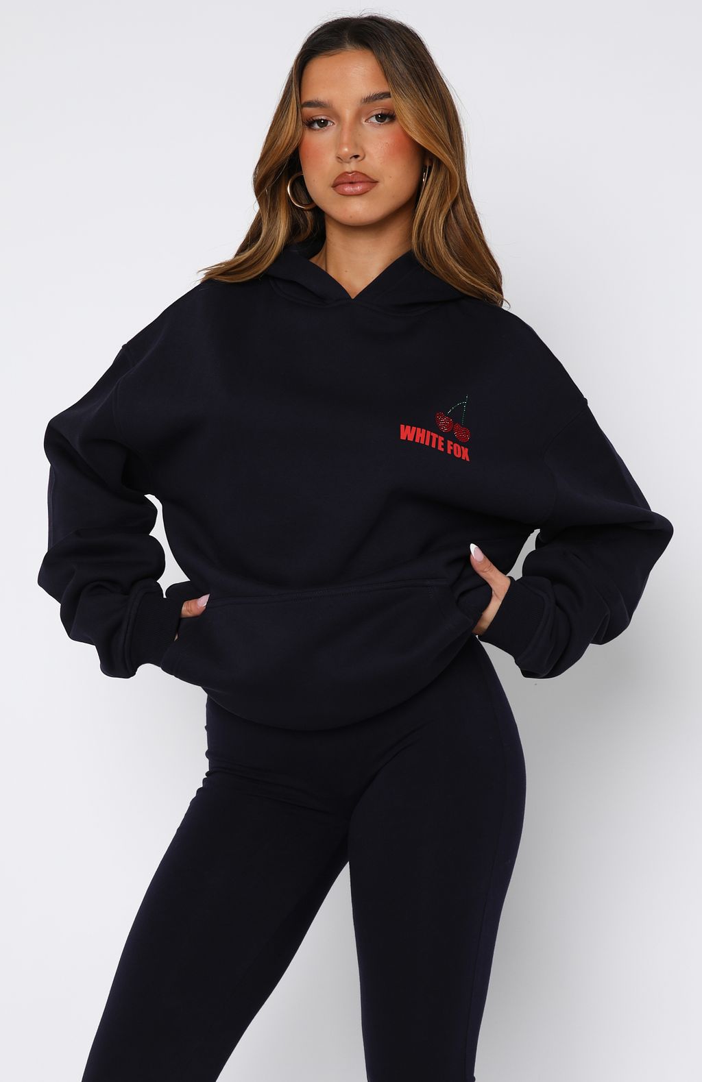Made With Love Oversized Navy Hoodie