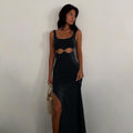 Sleeveless Hollow Elegant Maxi Dress