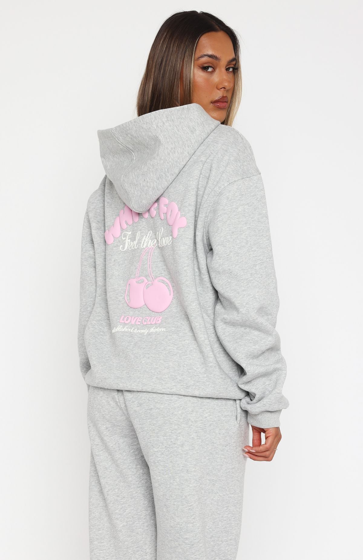 Love Me Tender Dark Grey Marle Hoodie