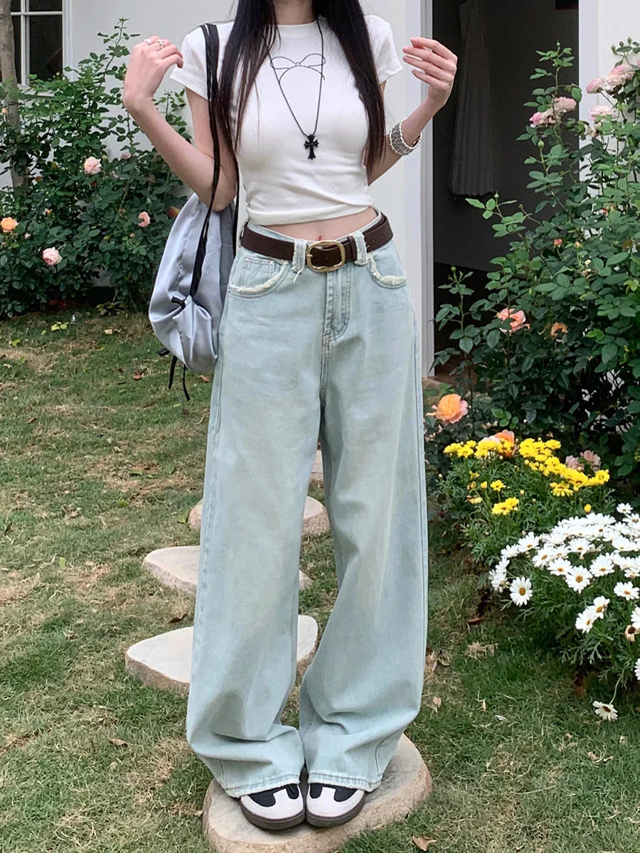 Casual Loose Y2K Street High Waist Denim Jean